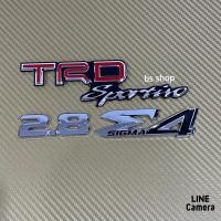 ราคา โลโก้* TRD sportivo + 2.8 + SIGMA 4 # ติดฝาท้าย FORTUNER ( ยกชุด 3 ชิ้น ) (5244471244)