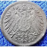ราคา เหรียญ​เยอรมัน​อายุ100กว่า​ปี Germany, 10 Pfennig, (ยุค​ Wilhelm​ II), #​3963, ใช้แล้ว (14299821352)