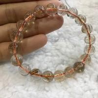 ราคา Pink Rutilated Quartz‍♀️กำไลหินไหมนาค~แก้วไหมนาค✨ (7606987071)