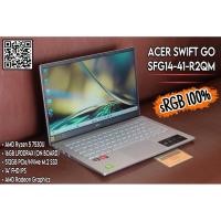 ราคา ACER SWIFT GO SFG14-41-R2QM (PURE SILVER) sRGB 100% ขุมพลัง AMD เน้นความบางเบา แต่ประสิทธิภาพสูง (44302444667)