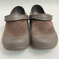ราคา Crocs หุ้มส้น ของแท้ ‼️มือสอง สภาพ 80% พร้อมใช้งาน สีน้ำตาล M6 W8 ไซส์38.5 (48656252053)