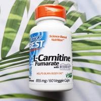 ราคา 15% Sale!!! EXP.10/26 (Doctor's Best®) L-Carnitine Fumarate 855 mg 60 Veggie Caps แอล-คาร์นิทีน (13746748921)