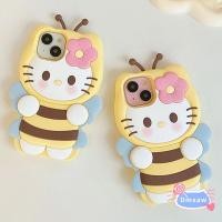ราคา เคสโทรศัพท์มือถือ ซิลิโคน ปิดด้านหลัง ลายการ์ตูนเฮลโลคิตตี้ ผึ้ง 3D สําหรับ Xiaomi 14 13 Poco F5 Pro F3 Redmi K70 K60 K50 K40 Pro Note 13 Pro 5G Note 11T 12T Pro (25023338678)