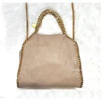 ราคา PJA2502 Stella McCartney Falabella Mini ออกช็อปปี22 สีเบจอะไหล่ทอง รุ่นฮิต made in italy คุ้มค่า (26373361554)