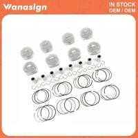 ราคา Piston & Rings Set Φ84.5mm STD Fit 4.0 T For Audi A6 A7 A8 Quattro 4.0T TFSI CTGA CRDB CWUB CTFA V8 (46703312302)