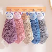 ราคา ผ้าเช็ดมือหัวตุ๊กตาหมีสองด้านดูดซับเร็วไมโครไฟเบอร์ เชนิลล์ 26x28ซม (41827090084)