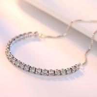 ราคา [B06] Born to beกำไลเงินแท้925 ชุบทองคำขาว18k Diamond one สร้อยข้อมือออกงาน กำไลเพชรcz สร้อยข้อมือเงิน กำไลสุดหรู (22012714188)
