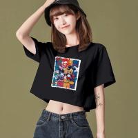 ราคา เสื้อครอปแขนสั้นโอเวอร์ไซส์ สไตล์เกาหลี ลายมิกกี้เมาส์ล่าสุด (28473047995)