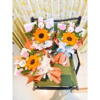 ราคา ช่อดอกไม้ลวดกำมะหยี่ช่อกระต่ายน้อย (56957976627)