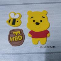 ราคา น้ำตาลปั้นแต่งหน้าเค้กรูปหมีพูห์ โหลน้ำผึ้ง และผึ้งน้อย (26813752167)