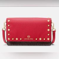 ราคา MICHAEL KORS Jet Set กระเป๋าสะพายใบเล็กทำจากหนังเทียมและโลโก้พร้อมหมุดย้ำ (26168482865)
