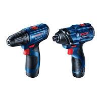 ราคา ชุดสว่านกระแทกไร้สาย พร้อมไขควงกระแทกไร้สายแรงบิดสูง BOSCH รุ่น GSB120-LI + GDR 120-LI ขนาด 12 โวลต์ (21584964969)