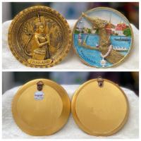 ราคา จานโชว์แขวนผนัง นางกินรี/เรือสุพรรณหงส์ Royal Barge Show Plate/Golden Kinnaree Show Plate - 3D effect Handpainted (49306223541)