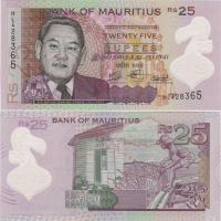 ราคา ยี่ห้อใหม่ UNC 2021 Maurice 25 Rupees ธนบัตรพลาสติก P-64 หมายเลขสุ่ม zhi413 (57508708025)