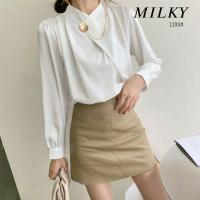 ราคา เสื้อเชิ้ตใส่สบายผ้าชีฟอง แขนยาว สไตล์ เสื้อทำงาน ผ้าสวมใส่สบาย (8862336018)