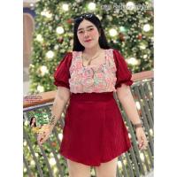 ราคา จั๊มสูทขาสั้นสาวอวบ ฮ613 ชุดไปงานแต่งสาวอวบ ชุดไปเที่ยวสาวอวบ ชุดไปงานบวชสาวอวบ ชุดไปทำบุญสาวอวบ ชุดคนอ้วน (22071520084)