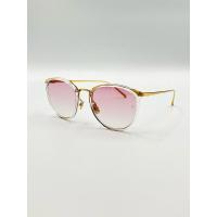 ราคา [GlassesMania] Linda Farrow 22K Gold Sunglasses % Authentic แว่นกันแดดชุบด้วยทองคำ 18K-22K (26222679348)