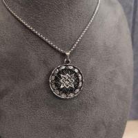 ราคา Slav Men Charm Necklace~Russian Star Pendant Gothic Punk Necklace Sweater Chain (40680493129)