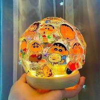 ราคา Prettie DIY โคมไฟเครยอนชินจัง, เครยอนชินจัง Nohara Shiro Handmade Bright Night Lamp, โคมไฟตั้งโต๊ะ Sakurada Nene โคมไฟไม (48501152664)