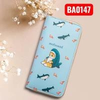 ราคา กระเป๋าสตางค์ใบยาวสีฟ้า BA0147 (46006954118)