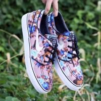 ราคา รองเท้าไนกี้ NikeStefan ใส่เล่นสเก็ตได้ รองเท้าสเก็ต ของแท้ ลายดอกไม้ฟ้า blue floral (1246913723)