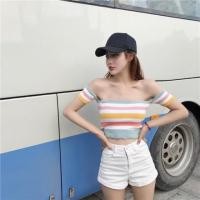 ราคา ส่งฟรี❤️ เปิดไหล่ ไหมพรมเรนโบว์สุดฮิต (1092710769)