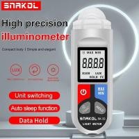 ราคา SNAKOL Lux Meter Digital Illuminometer 0~200,000lux LCD Pocket Light Meter Lux/FC วัดเครื่องทดสอบ Sensor Photometer Luxmeter (45208806833)