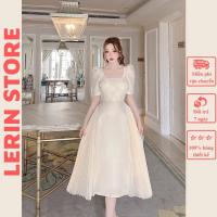 ราคา ดีไซน ์ เดรสยาวจีบดอกไม ้ หรูหรา _ Lerin V312 (24929565245)