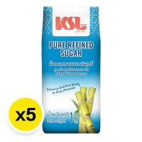 ราคา KSL เคเอสแอล น้ำตาลทรายขาวบริสุทธิ์ 1 กก. (5ถุง) น้ำตาลถุง น้ำตาลทรายบริสุทธิ์ (49356312724)