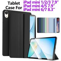 ราคา สําหรับ iPad Mini 1 2 3 4 5 7.9 iPad Mini 6 7 A17 8.3 นิ้ว 2025 แฟชั่น Tri พับ PU หนังขาตั้งแท็บเล็ตสําหรับ iPad mini1 2 3 4 5 6 7 a17 Pro ปลอก (57700735780)