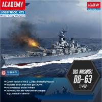 ราคา โมเดลเรือรบ Academy 14401 US Navy Battleship USS Missouri BB-63 (1/400) (24085149920)