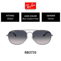 ราคา RAY-BAN AVIATOR BAIN BRIDGE RB3735 004/78 - Sunglasses แว่นกันแดด (24671189256)