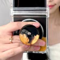 ราคา Korea Galaxy Z Flip Magnetic Clear Case Midnight Mood Clear Bumper Case Semi-Clear Dome Magnetic Tok Set Slim Minimal Night Vibe บานพับสําหรับ Z Flip Series Trycozy (58155391555)