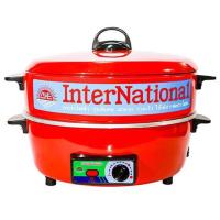 ราคา ราคาพิเศษ กระทะไฟฟ้าInternational เคลือบ รุ่น HT-812 (กระทะไฟฟ้ามีซึ้ง) (1516122554)