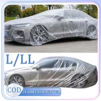 ราคา ผ้าคลุมรถพลาสติกใสป้องกันแบบใช้แล้วทิ้งสําหรับรถเก๋งโปร่งใสฝาครอบร่างกายใส (41327412325)