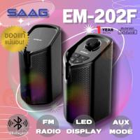 ราคา (EM-202F) BLUETOOTH/FM SPAEKER (ลำโพงคอมบูลทูธ) SAAG ELTON RMS USB 2.0CH (ประกัน 1 ปี ของแท้) (19669813272)