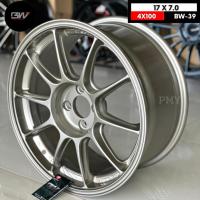 ราคา ล้อแม็กขอบ 17x8.0 4รูx100 ET+35 ยี่ห้อ BW รุ่น BW-59 สี Titan(ราคาต่อ1วง) ขายยกชุด4วง ❌ไม่ขายแยก❌ รับปะกันโครงสร้าง1 (16884436512)