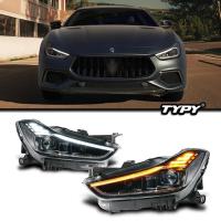 ราคา TYPY Car Lights For Maserati Ghibli Headlights 2014-2019 Full LED Projector Front Lamps Upgrade 202 (55903269855)