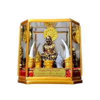 ราคา ตู้พระ ตู้กระจกของขวัญมงคล ของที่ระลึก ตู้พระหลวงปู่ทวด (ปัดทอง) ขนาด 11.5x6.5x12 ซม. (43903197352)