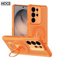 ราคา โฮซ 360° หมุนวงเล็บระบายความร้อนแม่เหล็กเคสโทรศัพท์สําหรับ IPhone Samsung Galaxy S26 ฝาครอบกระจายความร้อนพิเศษ (48358747051)