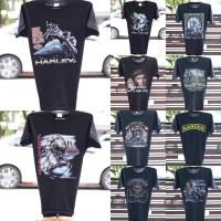 ราคา เสื้อยืดฮาเลย์ เสื้อวินเทจ 3D EMBLEM Label USA (15456150467)