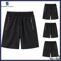 ราคา BESTSHEMen Ice Silk Sportswear Short Pants Elastic เอว Jogging Quick Dry Sport Shorts (50809349700)