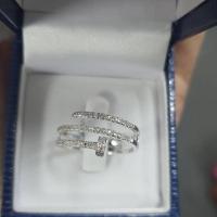 ราคา แหวนเพชรแท้ทองคำขาว18k (3263451133)
