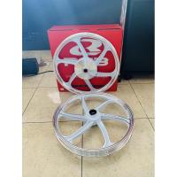 ราคา ล้อเเม็กGrandfilano,GT-125,mio125i,fino115i ขอบ17 สีขาวปัด Racying boy (6345587933)