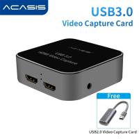 ราคา Acasis 4K 60HZ USB 3.0 60FPS วิดีโอเกมคอนโซลจับภาพการ์ดแปลง HDMI เป็น USB สตรีมมิ่ง สําหรับ XBOX PS4 NS (14343934691)