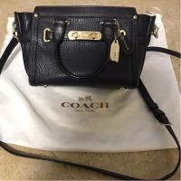 ราคา Coach Swagger 20 สีดำ หรูหรา หายากก (6903720587)