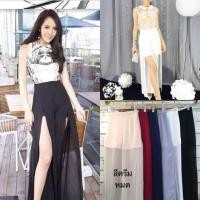 ราคา กางเกงผ้าชีฟอง ผ่าหน้า มีหลายสี เลื่อนดูภาพถัดไปน้าา (240692785)