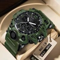 ราคา พร้อมส่ง นาฬิกาข้อมือชาย SPORT WATCH แท้ สายยางสองระบบกันน้ำ 100% (24671246700)
