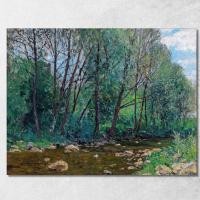 ราคา River Landscape Alfred Zoff, azf40 ภาพพิมพ์บนผ้าใบแคนวาส (28977270183)