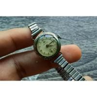 ราคา นาฬิกา Vintage มือสองญี่ปุ่น Orient Star ปี 1950 ระบบ ไขลาน ทรงกลม กรอบเงิน หน้าเงิน หน้าปัด 18mm (17305784972)